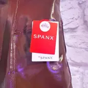 SPANX RED PLEATHER LEGGINGS NWT SIZE M