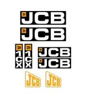 Decal Sticker Set JCB 1CX Backhoe Excavator Decal Set
