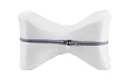 Leg Knee Pillow Memory Foam Knee Support Cushion with Washable Cover for Side Sleeper-White