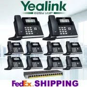 YEALINK SIP-T43U DUAL PORT GIGABIT SIP VoIP-10 PHONES+NETGEAR GS116LP PoE SWITCH