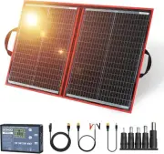 110W 18V High-Efficiency Monocrystalline Foldable Solar Panel Kit with Integrate