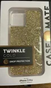 Case Mate Twinkle Gold Case for Apple iPhone 11 Pro, Xs , X #206