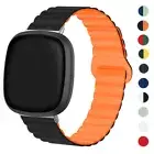 Cool Magnetic Silicone Band Strap For Fitbit Versa 3 4 Smart Watch Bracelet