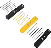 PACKOVE 3Sets Ear Cleaning Tools Picker and Massage Supplies Ear Digger with Storage Bag for Family Use and Travel