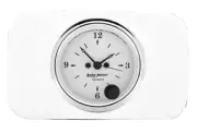 37 38 Chevy Car Billet Aluminum Insert w/ Auto Meter Old Tyme White Clock