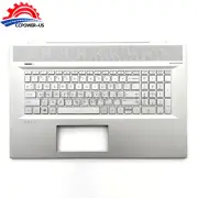 New HP ENVY 17-BW 17T-BW 17M-BW Palmrest Case Backlit Keyboard L20714-001 Silver
