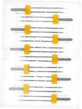 HOODANCOS 10Pcs Durable Sewing Machine Needles Sturdy Needles for Home Sewing Machines Versatile Double Headed Needles for All Essential Sewing Accessories