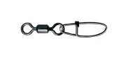 P-Line Single Rolling Barrel Swivel With Cross Lock Snap Fishing Tackle