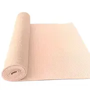 NNETM Yoga Mat Jute PVC Non-Slip Pilates Fitness Mat(Beige)