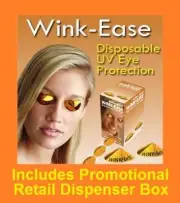 Wink Ease Disposable Sunbed, Solarium Stick on Eye Protection Tanning Goggles