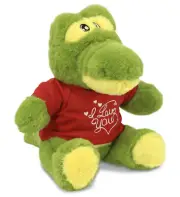 DolliBu I Love You Valentine Plush Eco-Friendly Alligator with Red Shirt 9 Inch