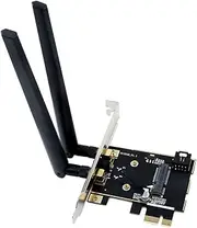 Mini PCI Express pcie Wireless Card to PCI Express pcie 1X Adapter （No WiFi Card） for Desktop WiFi Card for Intel 7260 3160 Mini pcie ect