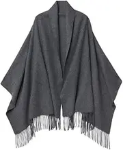 [Hcclijo] Winter Wool Scarf Women Woolen Warm Thicken Shawl Wrap Femme Long Female Cape Ladies Tassels