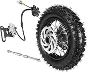 YC Yier Rear 3.00-10 Dirt Bike Tire, 3.00-10 Tire 10" Tire Rim Wheels & Brake Assembly Kit for CRF50 XR50 SSR Apollo Taotao Coolster 50cc 70cc 90cc 110cc Pit Dirt Bike Motorcycle Off Road