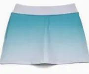 FILA Baseline White Aqua Mint Ombre Tennis Skort NEW Girls Sz XS 5/6
