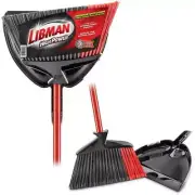 Libman High Power 13.75 in. Steel Handel Broom with Dustpan