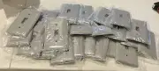 [23 Switches]PASS & SEYMOUR Thermoplastic Gray One Toggle Wall Plates #RP1-GRY