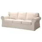 IKEA Ektorp 3 Seat Sofa Cover Lofallet Beige 903.217.04 Couch Slipcover NEW