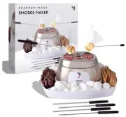 New Electric Flameless S’mores Maker Serving Tray Indoors $80 Sharper Image Box