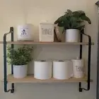 Rustic Wall Floating Shelf Storage Rack Bookshelf for Bathroom,kitchen,bedroom