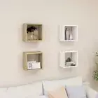 4 Pcs Wall Cube Shelf Display Rack Living Room Bedroom Floating Shelves Decor