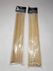 Flame Glo BBQ Skewers Bamboo 2 Packs Of 50 Total 100 Kabob Grill