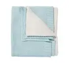 Gorgeous Colour Block Throw Blanket / Rug: pastel blue & light grey....so pretty