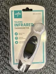 MEDLINE TALKING INFRARED THERMOMETER Ear & Forehead Or Target NEW SEALED