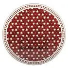 3' white Marble dining coffee side center corner mosaic onax Inlay Table top
