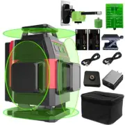 FenorGan16 Lines Self Leveling Laser Level, 4x360° 4D Green Cross Line Profes...