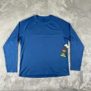 REI Co-Op Lightweight Crew Shirt Mens XL Blue Long Sleeve Performance Stretch