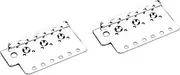 SUPVOX 2pcs Ponticello Base Plate Lap Steel Guitar Electric Guitar Neck Bass Pickup Neck Electric Guitar Supplies Pickups Bass Guitars Pickguard Metal Ferrule Bridge