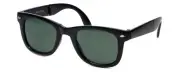 Calabria Classic Folding Retro Sunglasses100% UVA/UVB Protect Black&Green LARGE