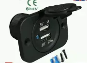 12V/24V USB Twin Dual Power Tractor Car Cigarette Lighter AUX Socket Plug UK