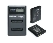 2 Battery External Dual Charger For Kodak EasyShare M22 M23 M530 M531 M532 M550 M552 M575 M580 M583 M750 M873 PixPro FZ51 FZ53 FZ55 KLIC-7006 Camera