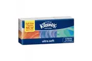 New Kleenex 0202 Pocket Pack Facial Tissues 3 Ply - White Carton (144 Packs)