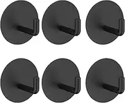 Adhesive Hooks，Set of 6 Wall Hook Removable, Bathroom Hooks，Kitchen Towel Hooks，Coat Hooks，Door Hooks