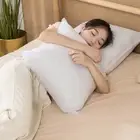 Hotel Home Pillow Inner Filling Cotton-padded White Headboard Cushion Non-woven