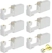 [CPJJ] 6 Pieces Ear Piercing Kit Gold, Ear Piercing Gun, Ear Piercer, Ear Piercing Studs, Disposable Ear Piercing Kit, Ear Piercing Kit Disposable For Women Men Girls Boys(Gold)