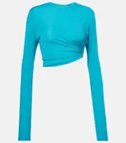 [Christopher Esber] Christopher Esber Embellished crop top AU 6 blue