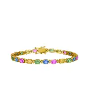 Le Vian Multicolor Sapphire 14K 10.25 ct. tw. Diamond & Sapphire Bracelet