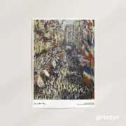 The Rue Montorgueil in Paris · Claude Monet, 1878 · Gallery Wall Art Print