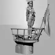 1/35 Resin Figure Model Kit Sexy German Navy Girl U Boat Commander WW2 Unpainted