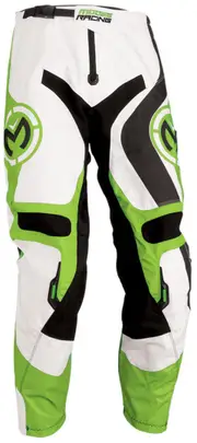 Moose Racing Qualifier Pant, white-green, Size 38 White Green