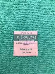 Jaeger LeCoultre Balance Staff Cal. 19” 910 Part 723 13, NOS (13C6)