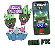 Pokemon Shiny Binacle XXL Mini P T C 60k