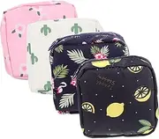 ERINGOGO 4Pcs Portable Sanitary Napkin Pouches Coin Storage Bag Nursing Pad Holder Cute Practical Change Bags for Stylish Organizers for Items