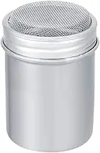 Chocolate Cocoa Powder Shaker Pot Stainless Steel Powder Shaker Duster Dredgers for Kitchen Baking Cooking (304 Small concave net)