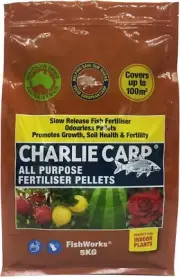 Charlie Carp All Purpose Pellets 20kg Fertiliser Slow Release Organic Garden