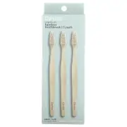 Davids, Premium Bamboo Toothbrush, Soft, Adult, 3 Toothbrushes
